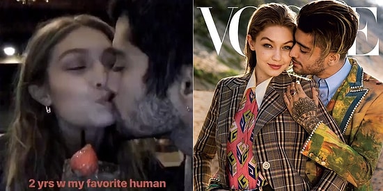 Сладкая парочка Джиджи Хадид и Зейн празднуют вторую годовщину совместных отношений!