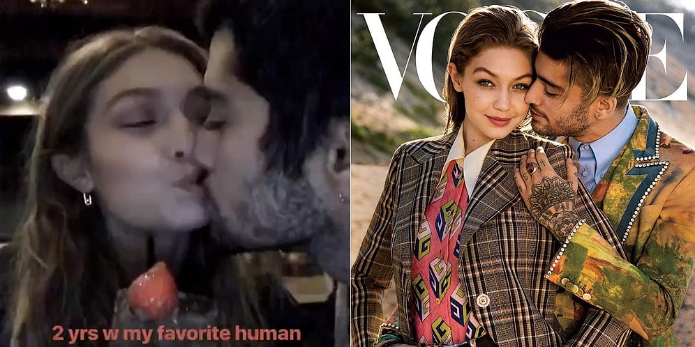 Сладкая парочка Джиджи Хадид и Зейн празднуют вторую годовщину совместных отношений!