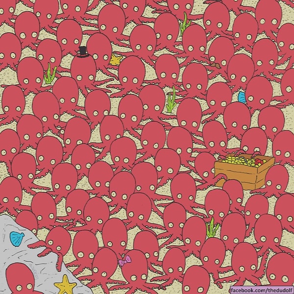 8. Можете найти рыбку на этой картинке?