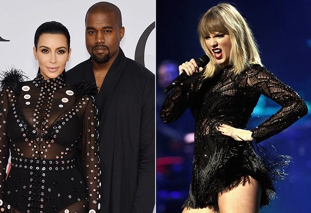 Ağustos: Kim Kardashian ve Kanye West vs Taylor Swift