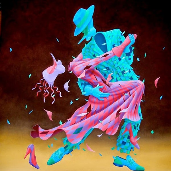 6. Какой цвет заметили первым на этой необычной картине?