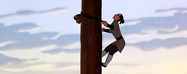 7. Что символизируют медали, с помощью которых Мулан карабкалась на столб?