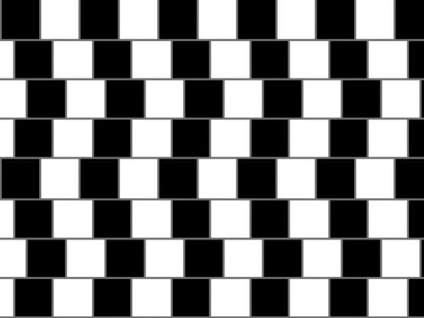 5. Горизонтальные линии прямые или наклонные?