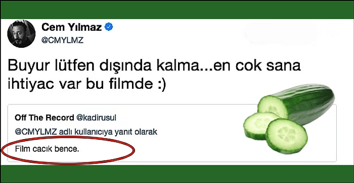 Cem Yılmaz Yine Coştu! ArifV216 İçin "Cacık" Diyen Takipçisine Verdiği Aşırı İnce Cevap Olay Oldu