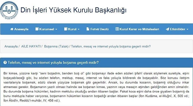 Diyanet: SMS, faks ve mektup ile boşanma gerçekleşebilir Diyanet: SMS, faks ve mektup ile boşanma gerçekleşebilir