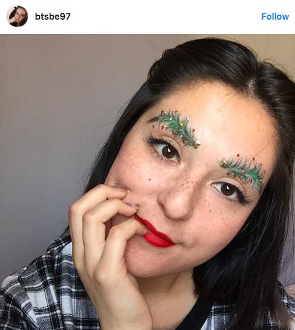 5. Многие решили попробовать сделать что-то подобное и на своих бровях.