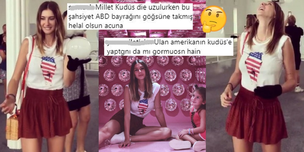 Şeyma Subaşı Amerikan Bayrağı Baskılı Tişört Giydi, Sosyal Medya Linç Ordusu Boş Durmadı!