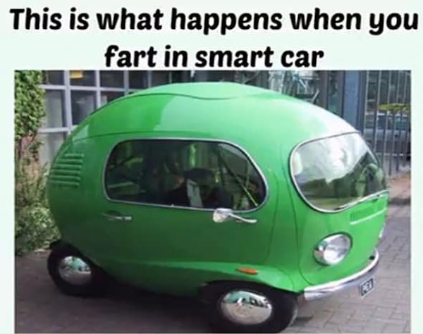 9. "Я, когда пукаю в машине". 😂