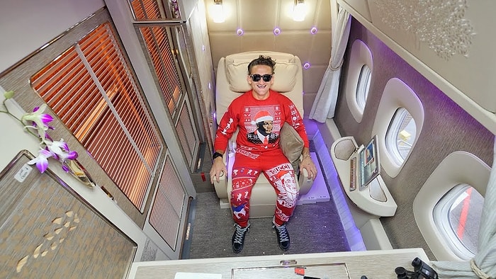 Casey Neistat'tan Emirates'in Yeni First Class Kabininde Mükemmel Uçuş Deneyimi