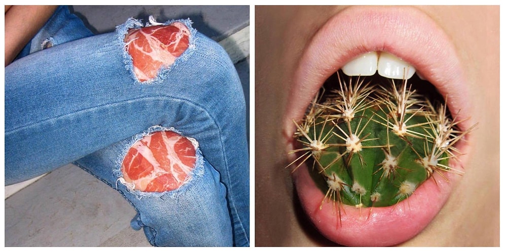 Yeni Neslin Kendisini Fazlasıyla Kaptırdığı Ögeleri İğneleyen Birbirinden Rahatsız  Edici 20 Fotoğraf