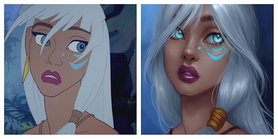 Художница меняет принцесс Диснея, рисуя их более реалистичными (Часть-2)