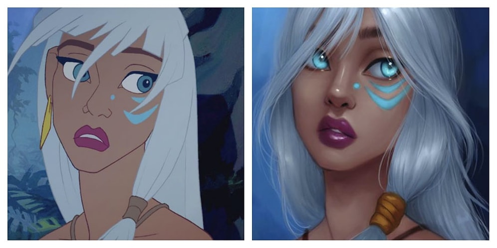 Художница меняет принцесс Диснея, рисуя их более реалистичными (Часть-2)