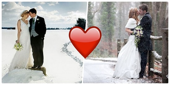 Gördükten Sonra Buz Gibi Soğukta, Karlı Bir Günde Bile Evlenmek İsteyeceğiniz Düğün Fotoğrafları