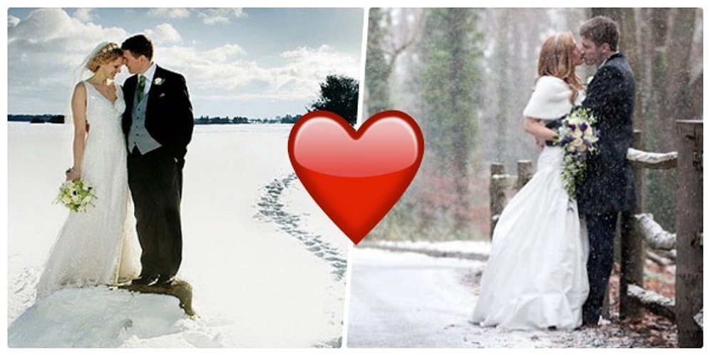 Gördükten Sonra Buz Gibi Soğukta, Karlı Bir Günde Bile Evlenmek İsteyeceğiniz Düğün Fotoğrafları