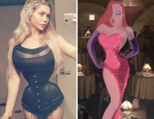 5. Девушка удалила ребра, чтобы стать похожей на своего любимого персонажа