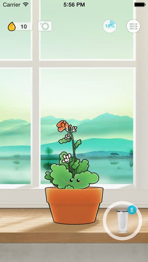 'Plant Nanny' veya benzeri bir uygulamayla çiçeklerini susuz kalmasın diye uğraşırken siz de bol bol su içebilirsiniz.