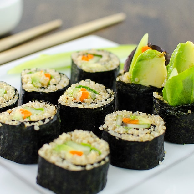 Sebzeli sushi