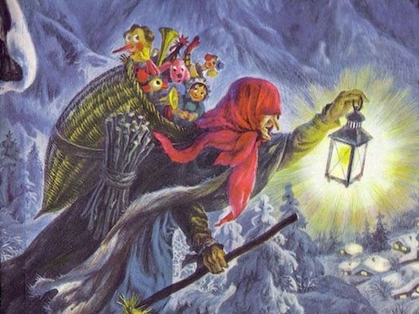 2. А Бефана приходит на Рождество к людям в...?