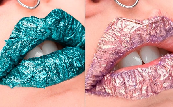 6. Туалетная бумага на губах