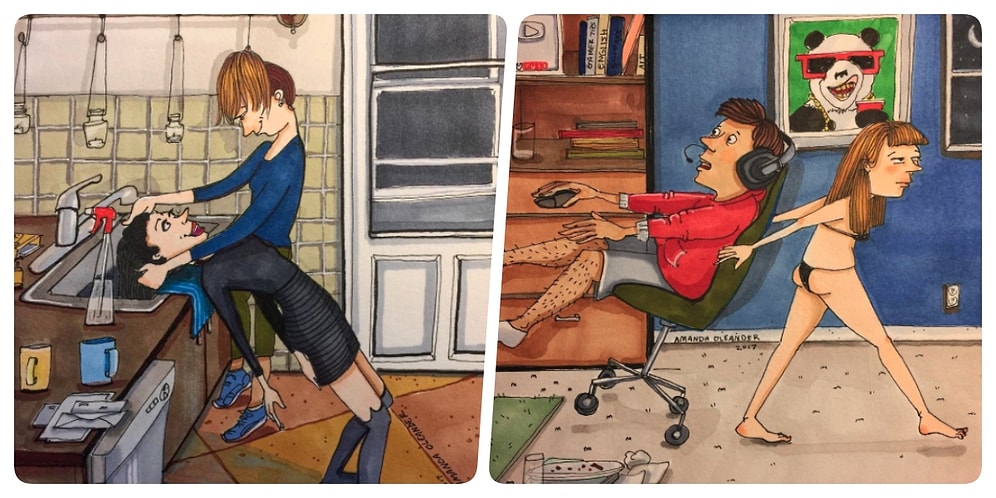 Dört Duvar Arasında Yaşananları Bütün Çıplaklığıyla Gösteren İllüstrasyonlar!