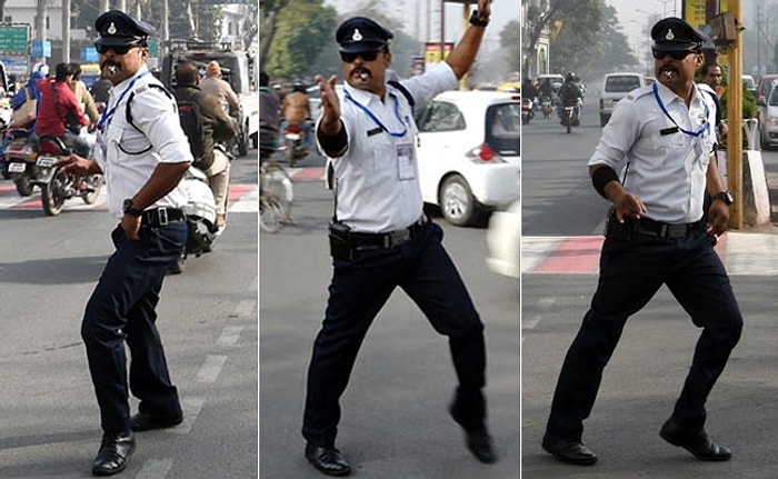 Michael Jackson Hayranı Trafik Polisinin Dans Ederek Trafiği Yönettiği Muhteşem Anlar