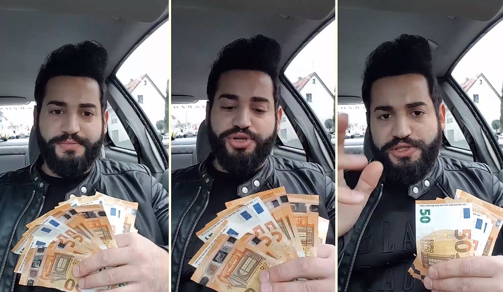 Almanya ve Türkiye'deki Asgari Ücreti Kıyaslayan Adam