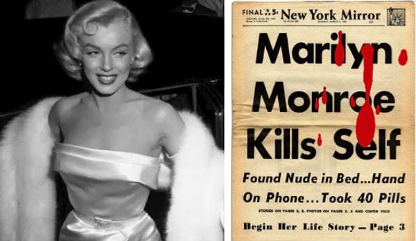4. Marilyn Monroe'yu Kennedy -eski ABD başkanı- öldürdü.🔫