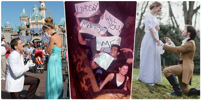 Sizin de Asla Hayır Diyemeyeceğiniz, Birbirinden Romantik ve Sıra Dışı 22 Evlilik Teklifi 😍