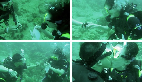 10. Под водой 😍