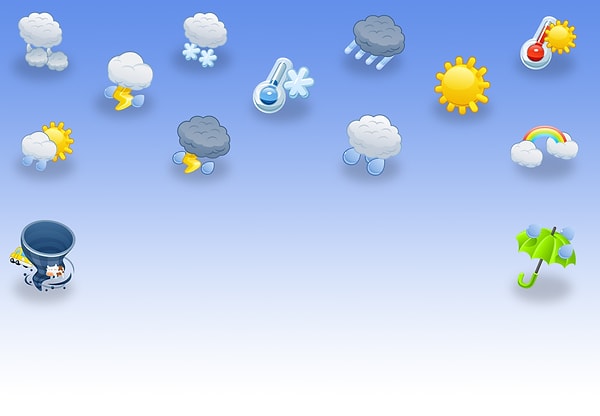 2. Теперь выберите погоду по душе: