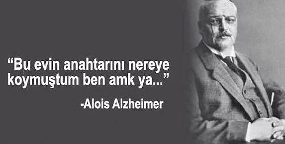 Alzheimer belirtileri..