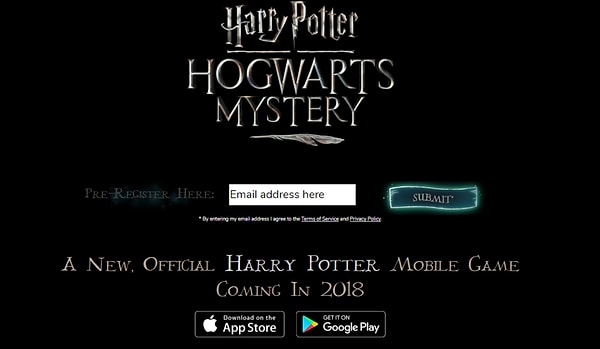 Hogwarts'da okumak istiyorsanız, oyunun resmi sitesi üzerinden ön kayıt yaptırabilirsiniz. Ön kayıt yaptırmanın nasıl bir faydası olacağı söylenmemiş. O yüzden yapmayabilirsiniz de...