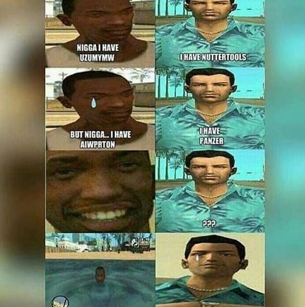 Tommy Vercetti'nin gözü yaşlı.