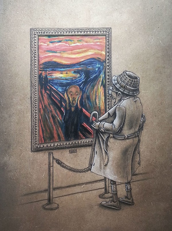 1. Выставка ("Крик" Эдварда Мунка)