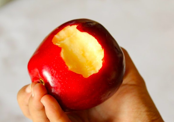 4. На какое яблоко действует сила притяжения?