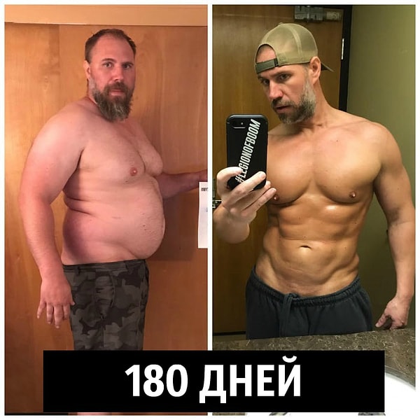 8. Всего за 180 дней Питерсон полностью преобразился.