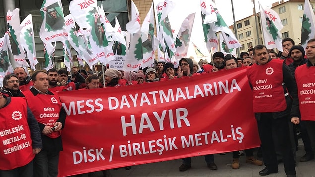 Birleşik Metal-İş “Yasağı tanımıyoruz, 2 Şubat’ta grevdeyiz” dedi.