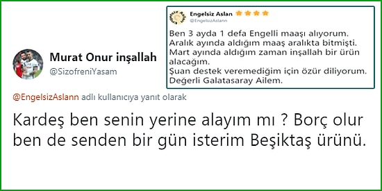 Güzel Şeyler de Oluyor! Beşiktaşlı Bir Taraftarın Şu Aralar Parası Olmayan Galatasaraylı Taraftara Jesti