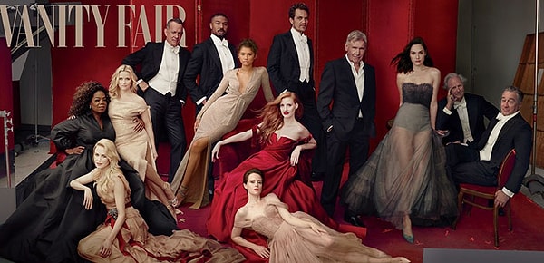 1. Обложка "голливудского" выпуска журнала Vanity Fair получилась просто шикарной. Еще бы, ведь над ней работала сама Энни Лейбовиц!