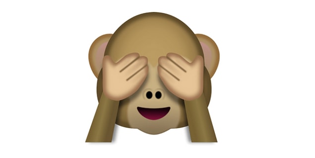 Duydukları karşısında utangaç, sevimli emoji!