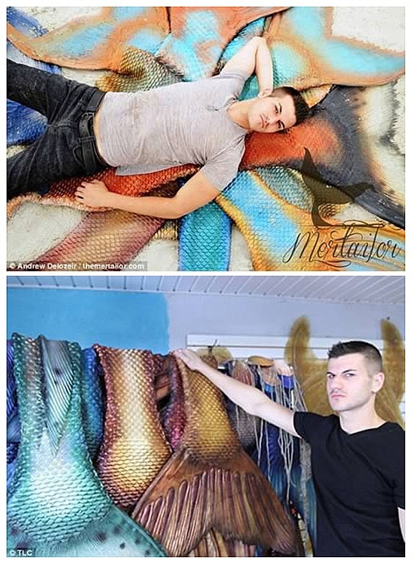 2. Ничего удивительного! Всего лишь парень коллекционирует русалочьи хвосты!