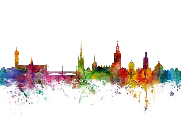 1. Полетели! 👉 Какому скандинавскому городу принадлежит этот скайлайн?