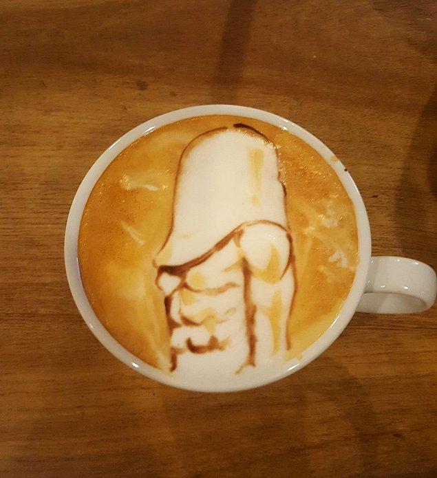 Mermi Adam latte sanatına dönüştü.