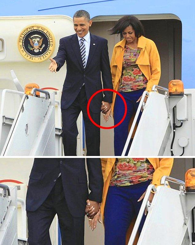 26. Michelle Obama'nın ekstra elleri. 😂