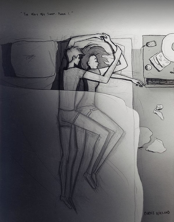 2. Кертис рисует все, что приходит ему в голову.