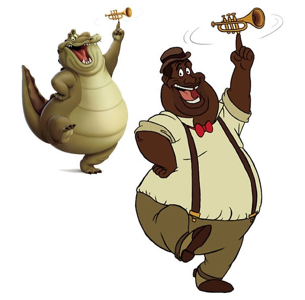 2. Крокодил Луи в человеческом облике, "Принцесса и лягушка"