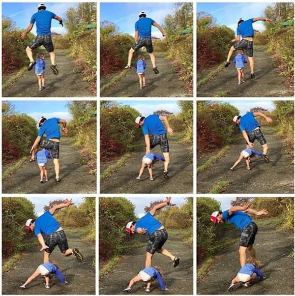 4. Когда ты попытался перепрыгнуть через своего ребенка. И у тебя не получилось 😑