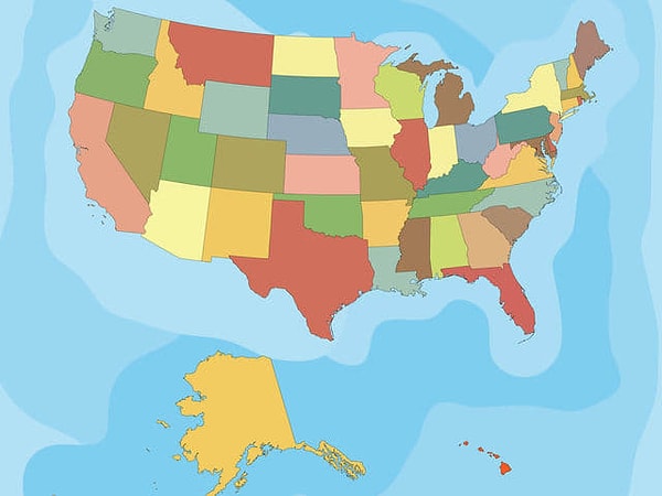 2. Какой океан омывает восточное побережье США?