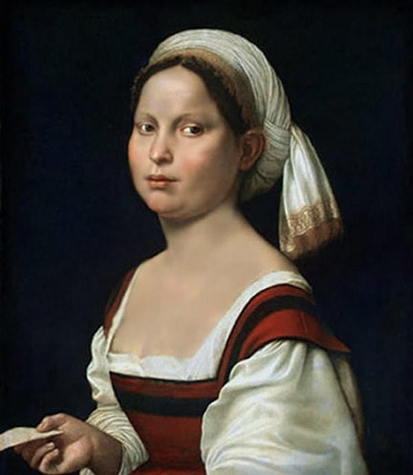 8. Portrait of a Young Woman, Giuliano Bugiardini, 1525.