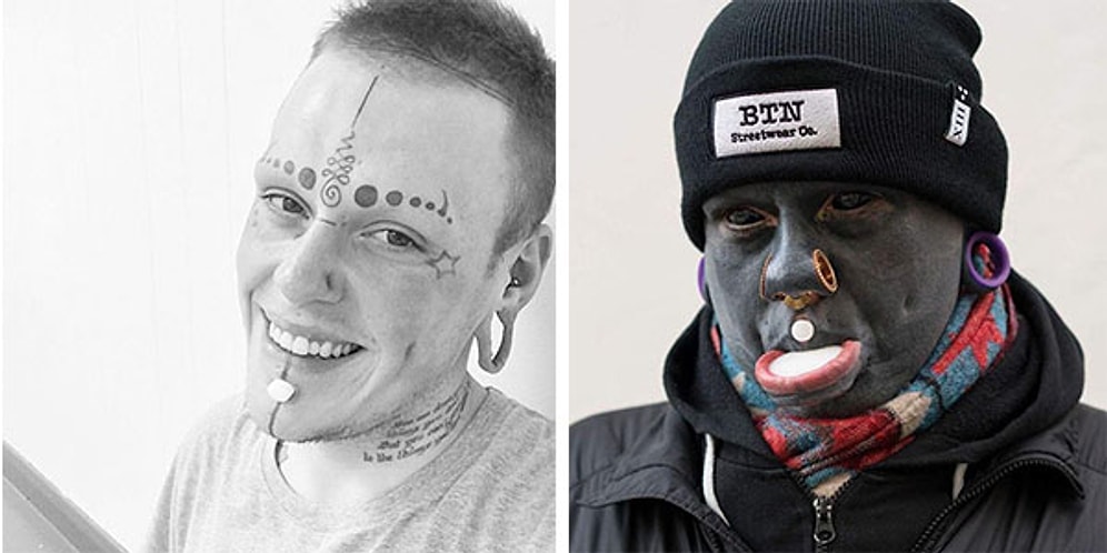 Dövme Tutkusu Yüzünden Tüm Görünüşünü Baştan Aşağı Değiştirdi! 27 Yaşındaki Dövme Sanatçısının Akılalmaz Dönüşümü